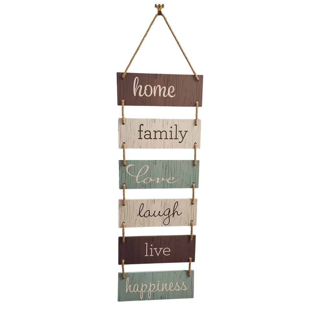Large Hanging Wall Sign Rustic Wooden Home Decor (11.75" L x 32" H)